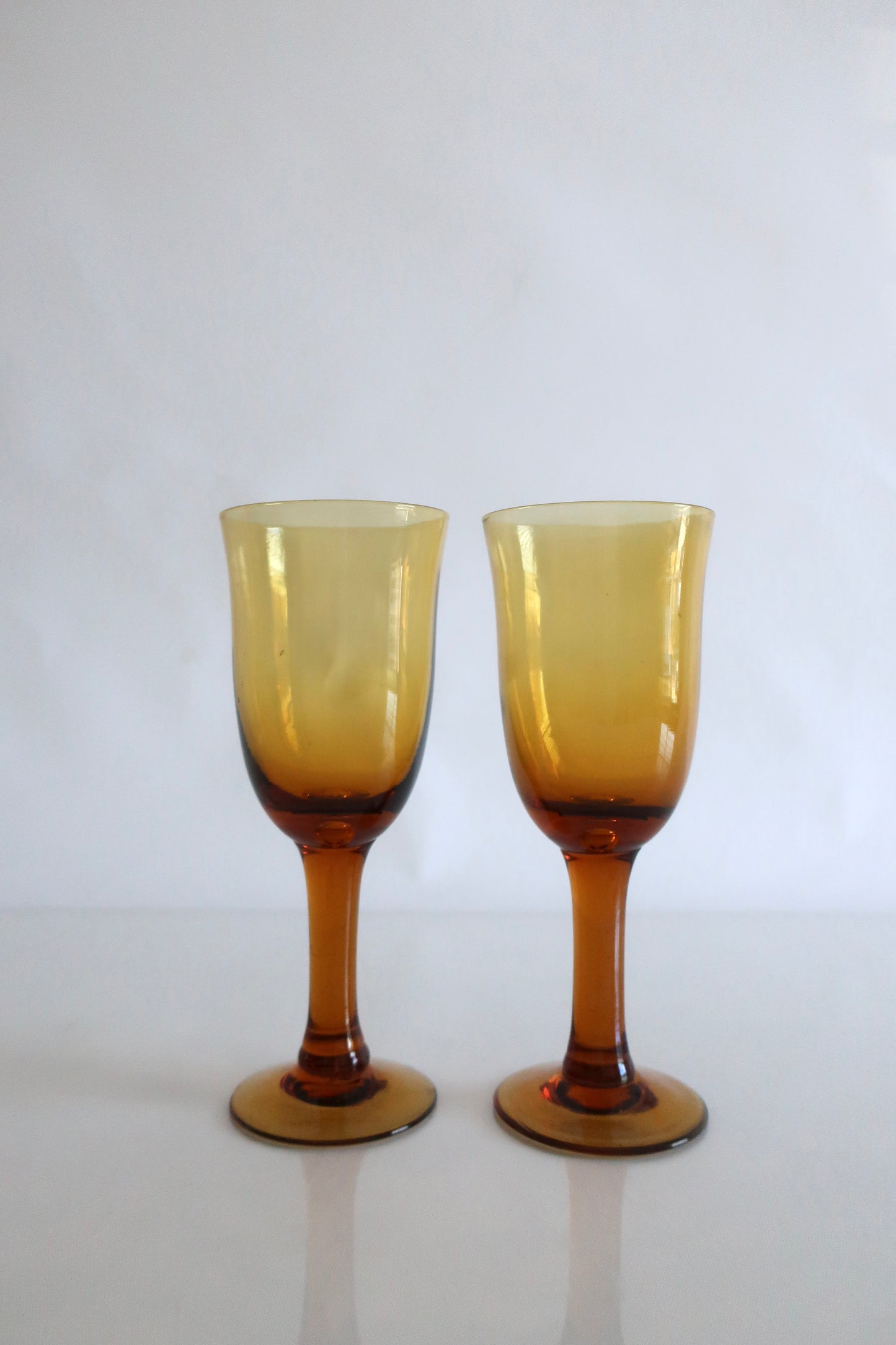 Amber Wine Glasses