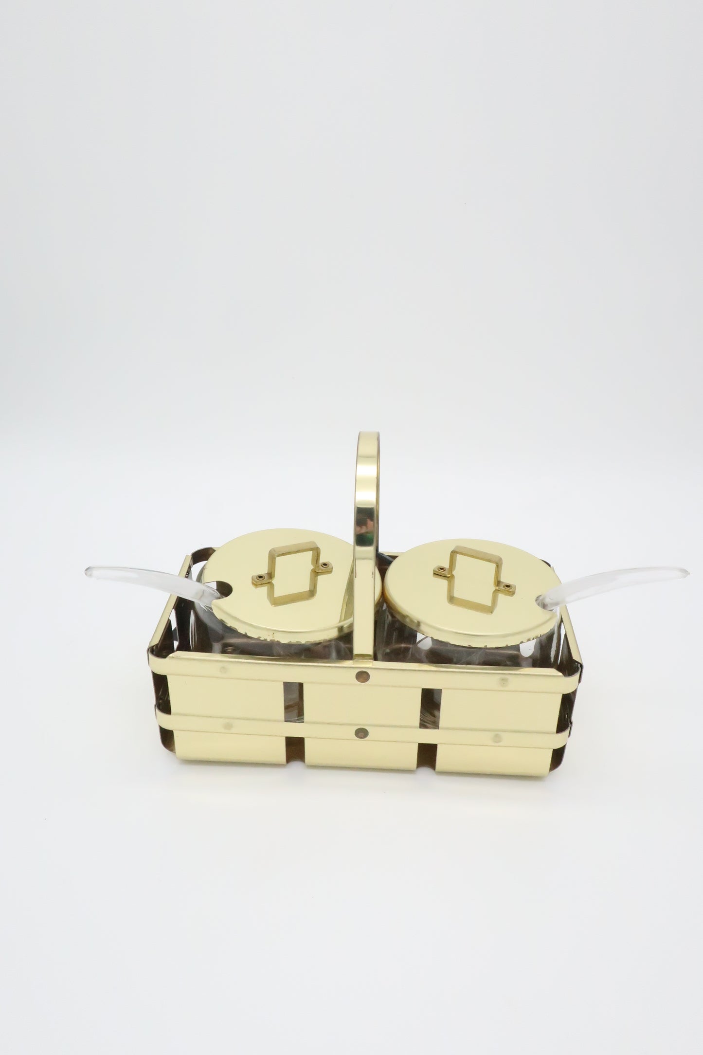 Brass Basket Serving Set