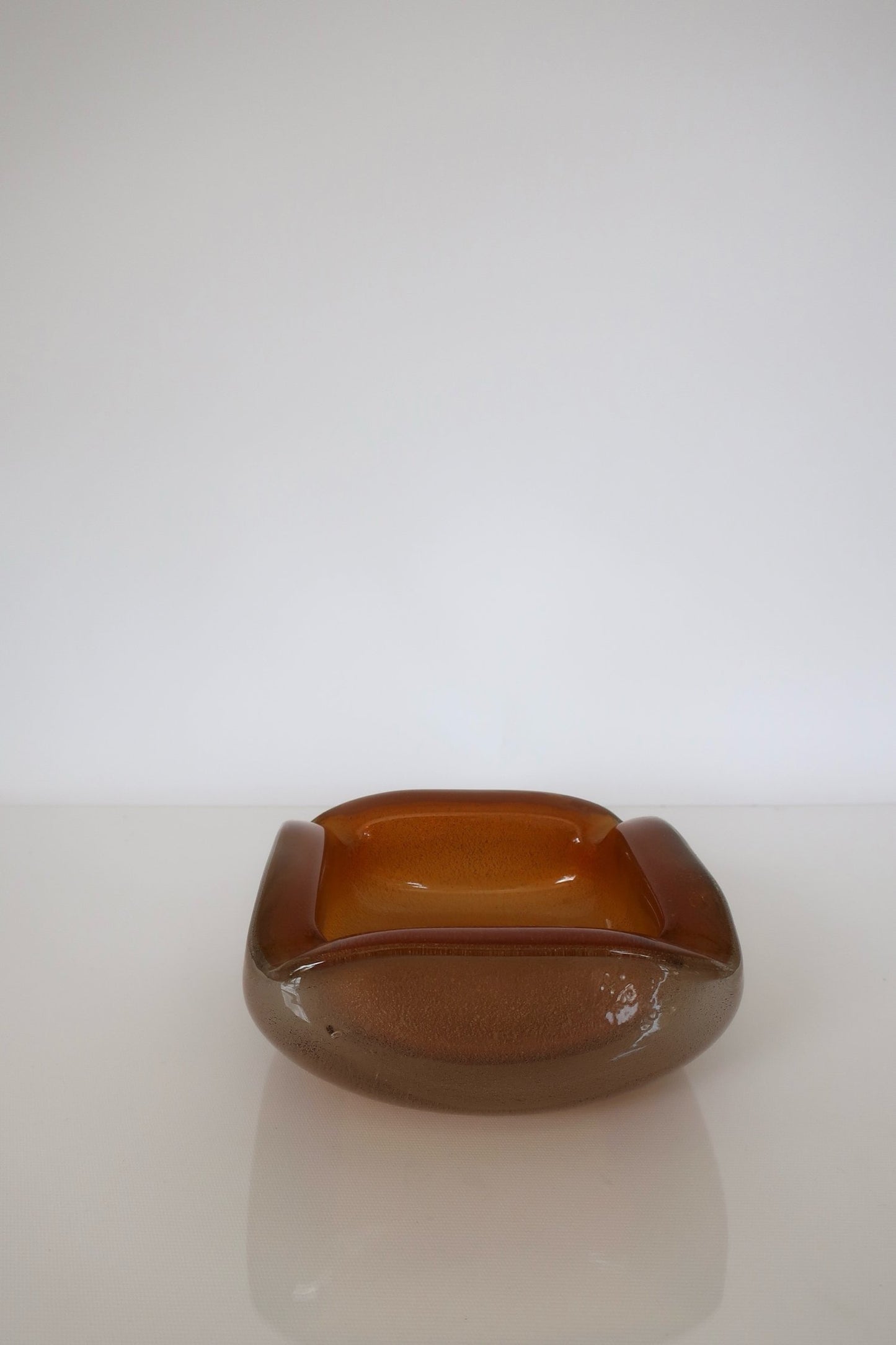 Murano Amber Ashtray