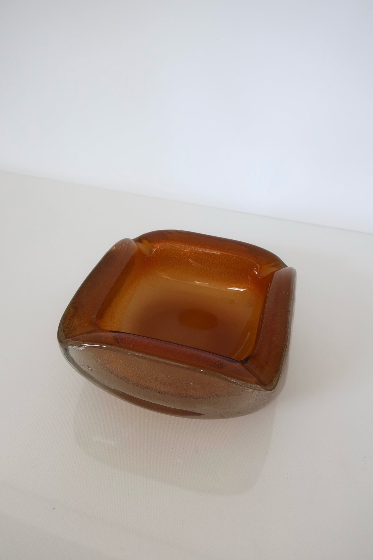 Murano Amber Ashtray