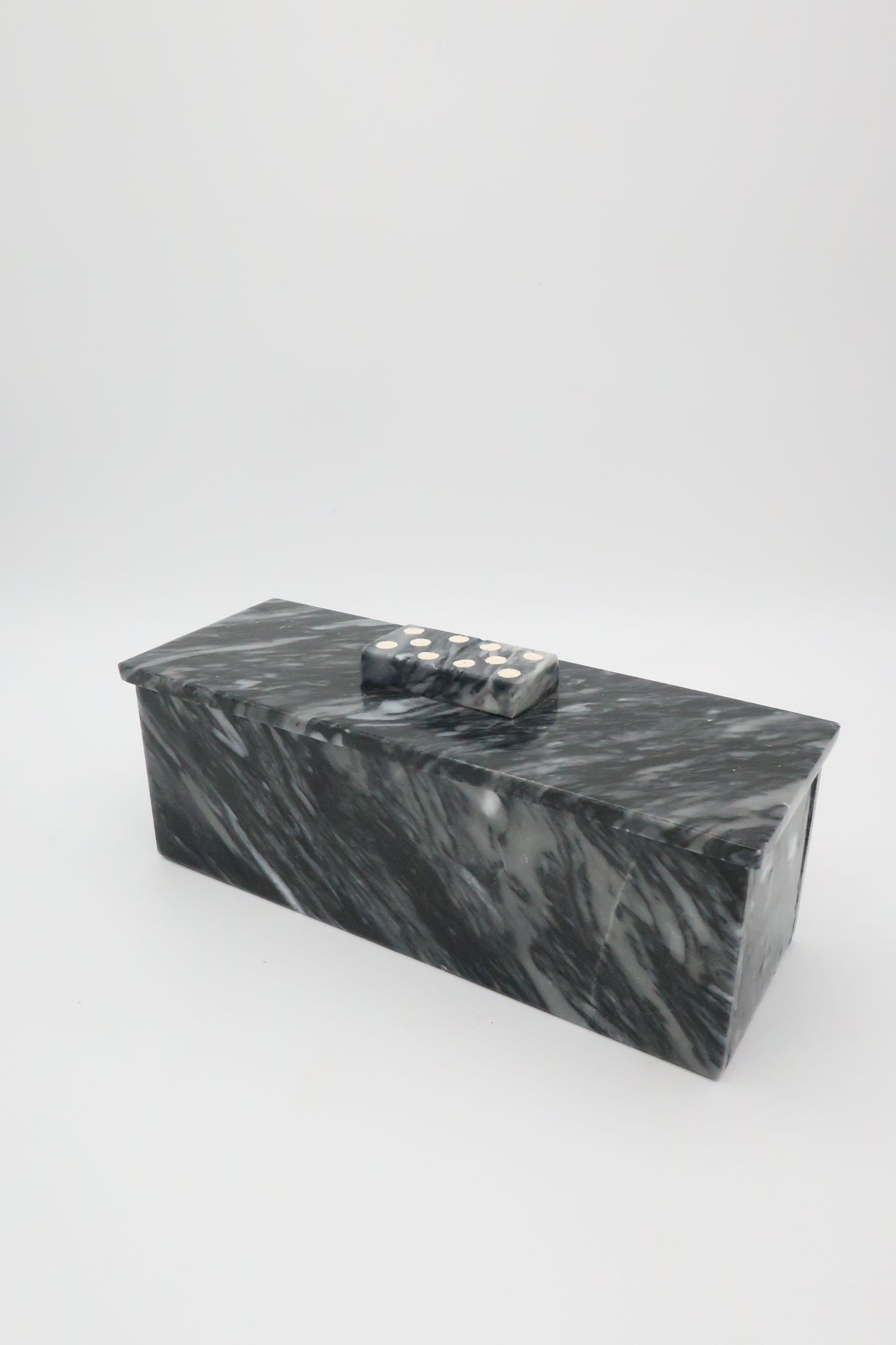 Black Marble Domino Set