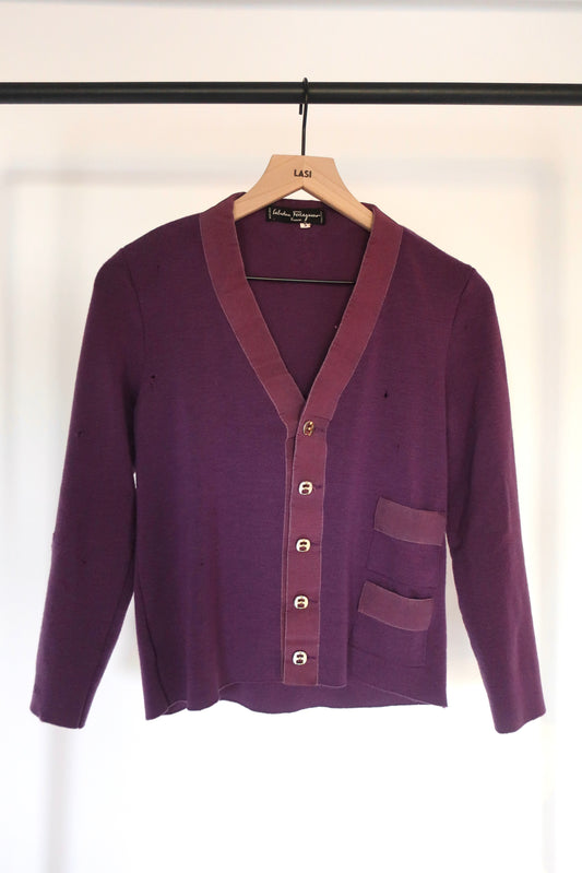 Salvatore Ferragamo Purple Sweater