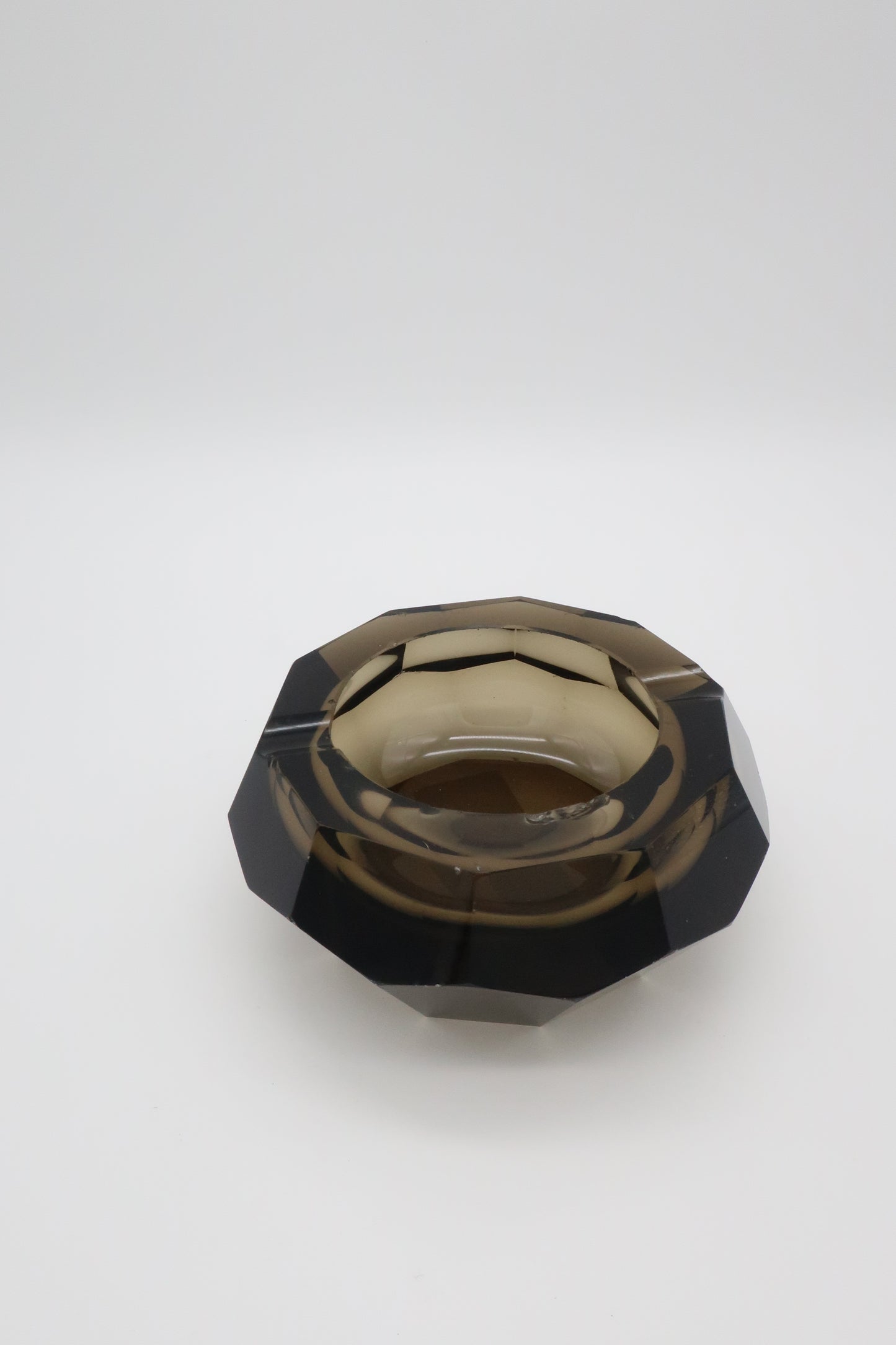 Moser Art Deco Brown Ashtray