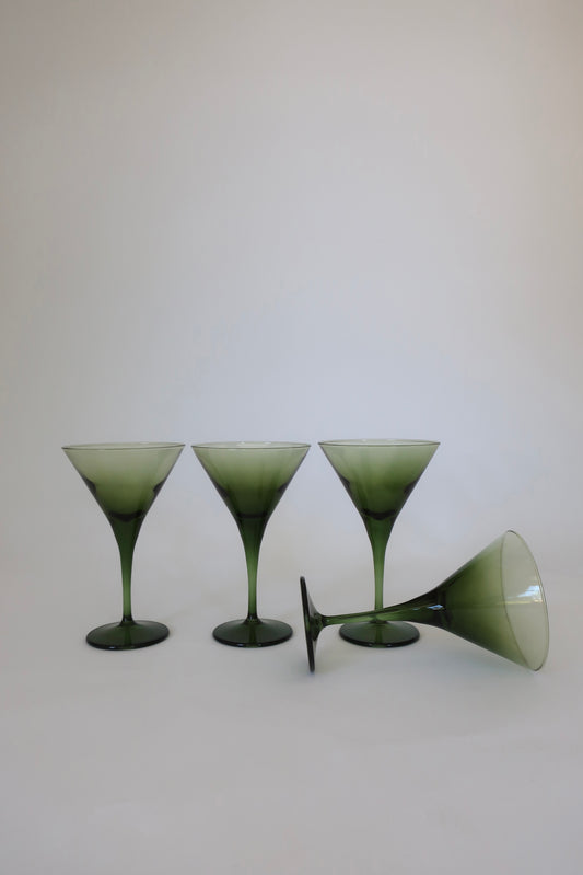 Green Martini Glasses