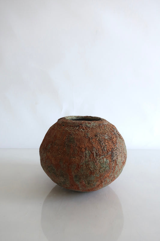 Clay Round Vase