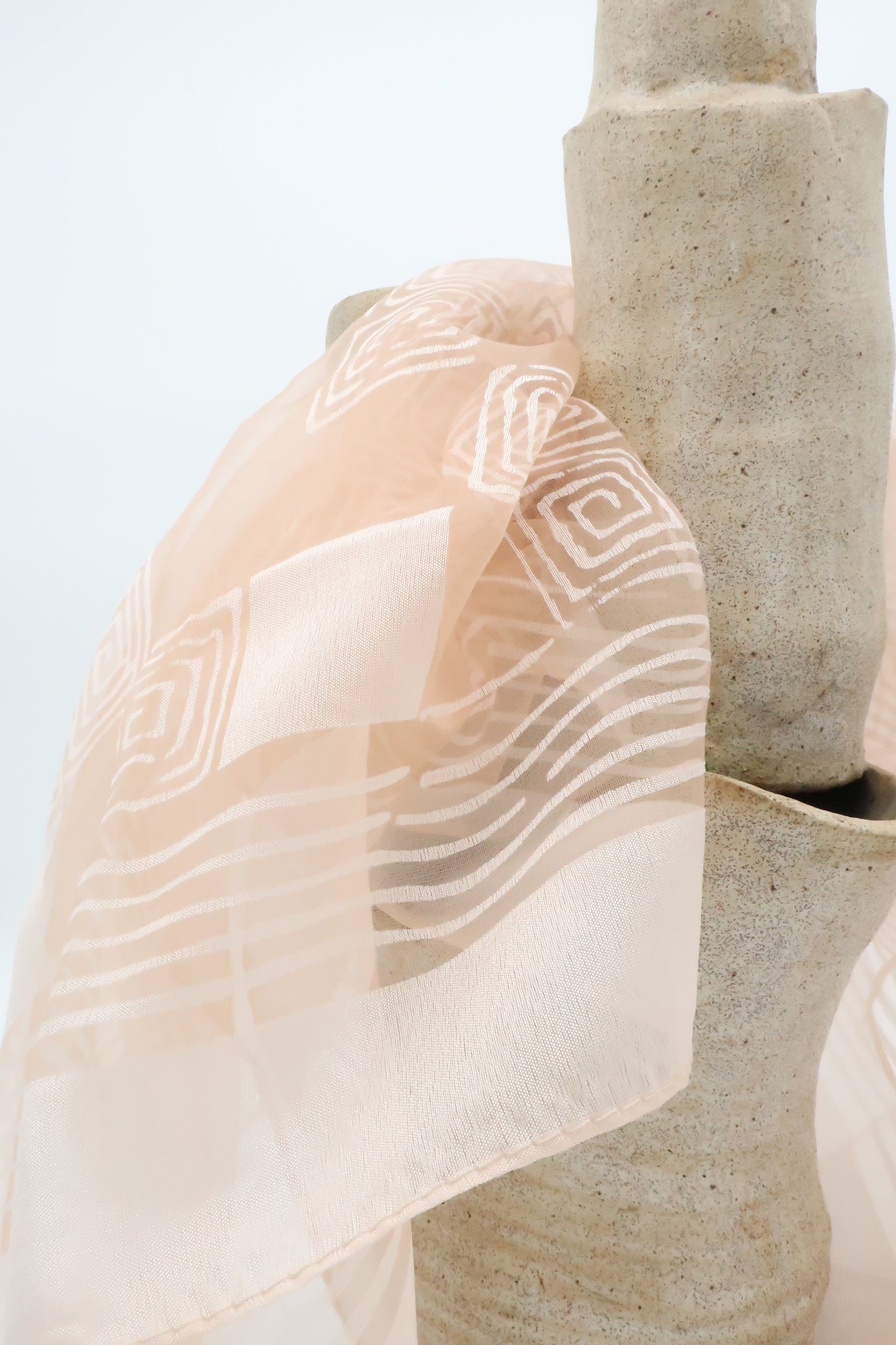 Pink Sheer Scarf