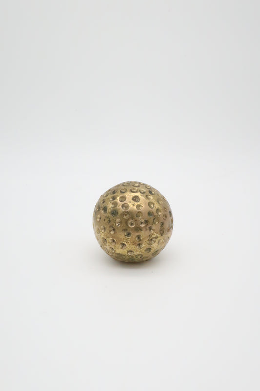Brass Golf Ball Paperweight