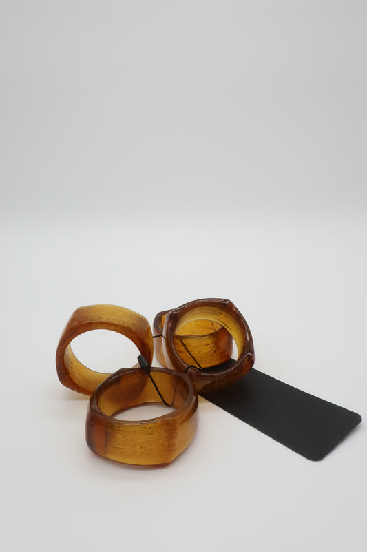 Amber Napkin Rings