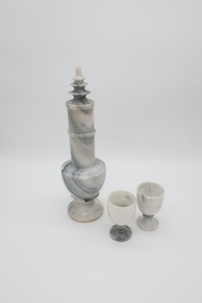 Marble Decanter Set