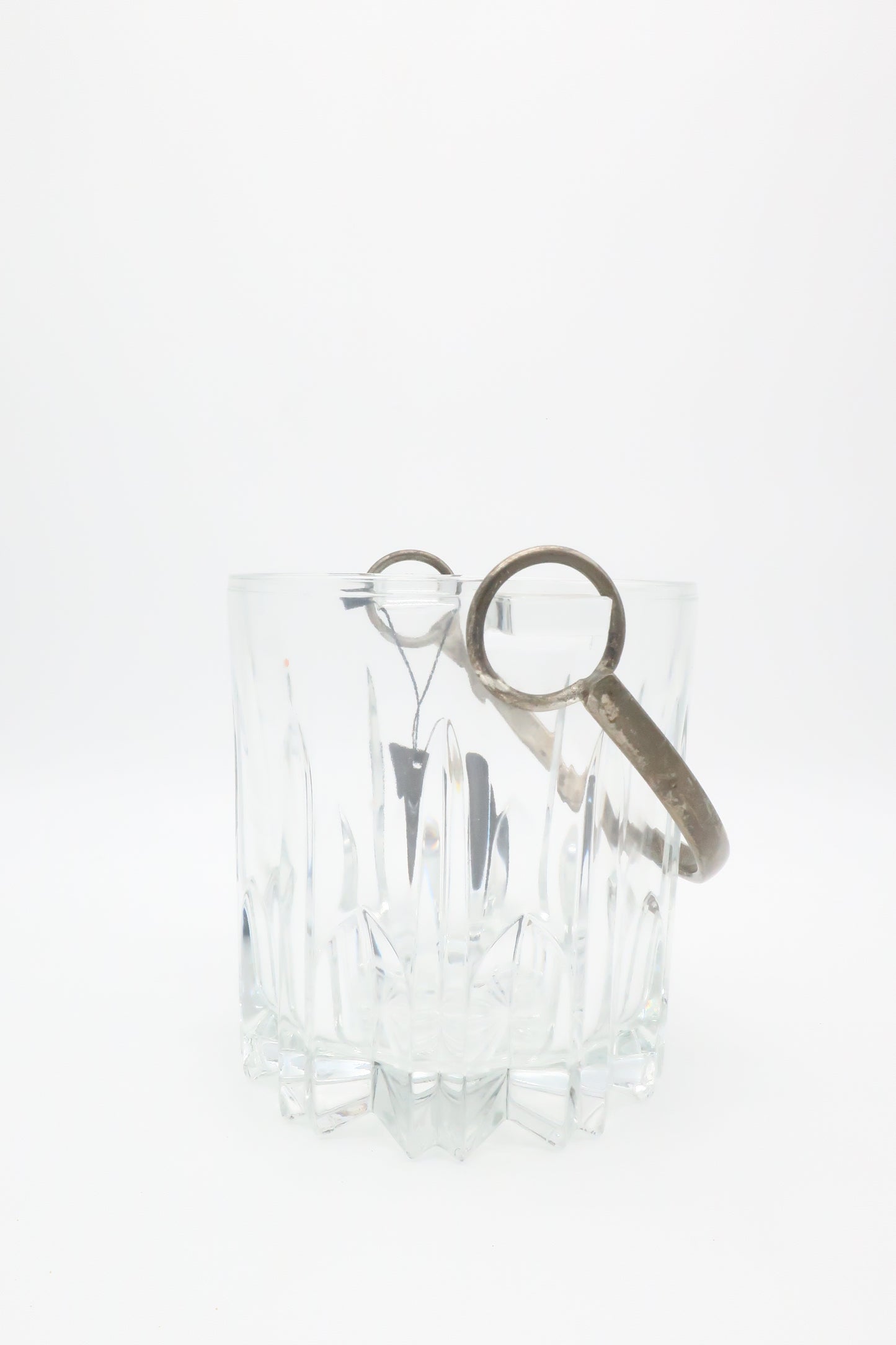Glass & Silver Ice Bucket