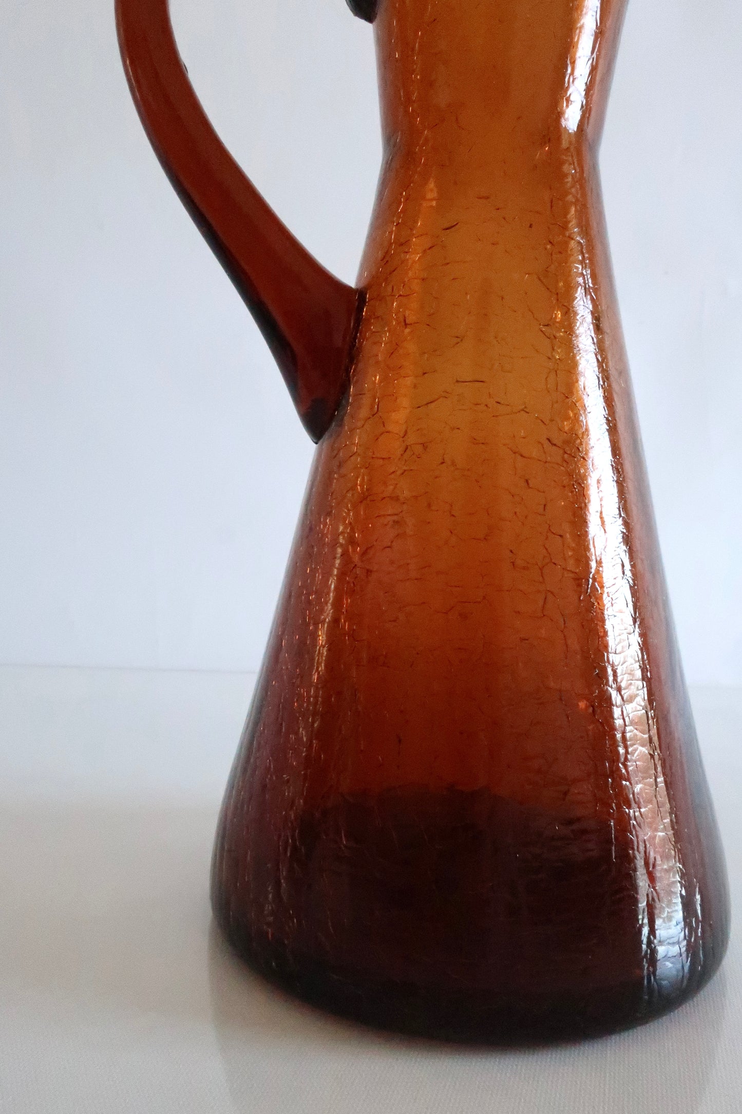 Amber Pilgrim Crackle Pitcher