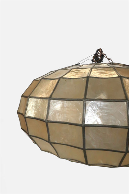 Capiz Shell Light Pendant Fixture