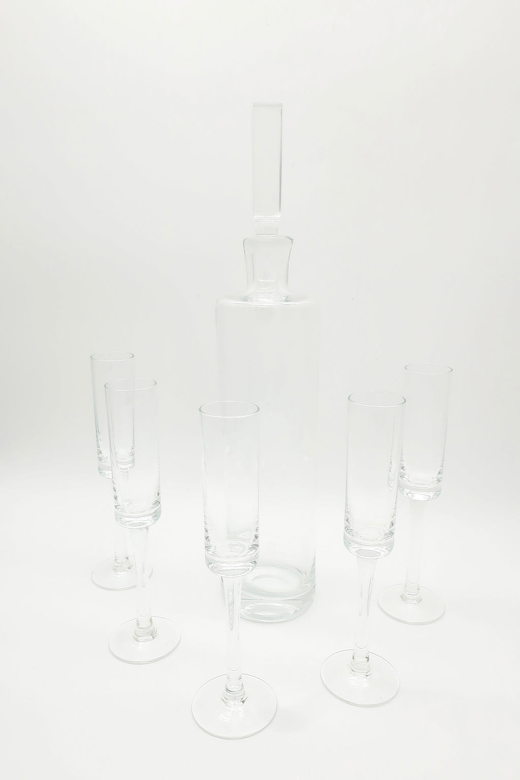 Clear Glass Decanter Set