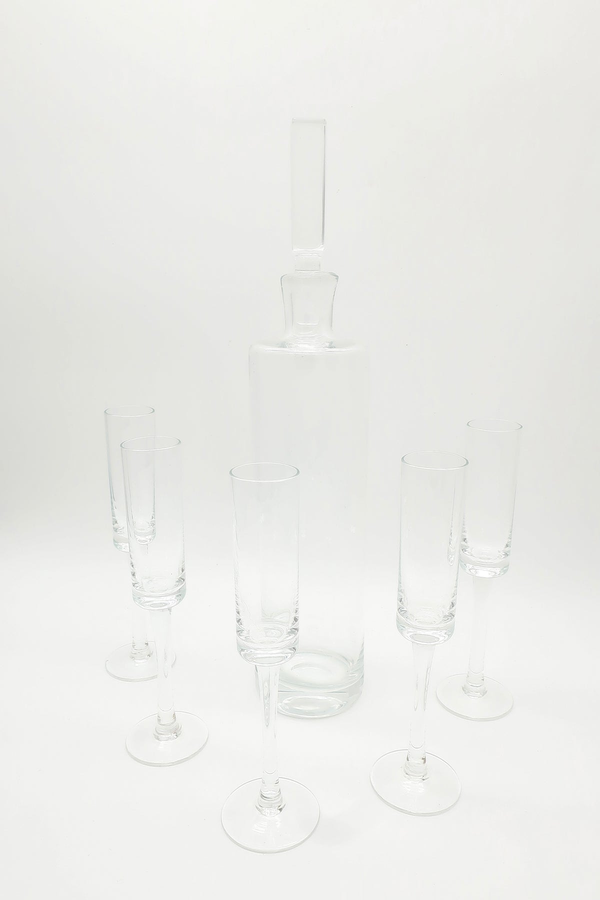 Clear Glass Decanter Set