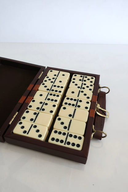 Leather Domino Set