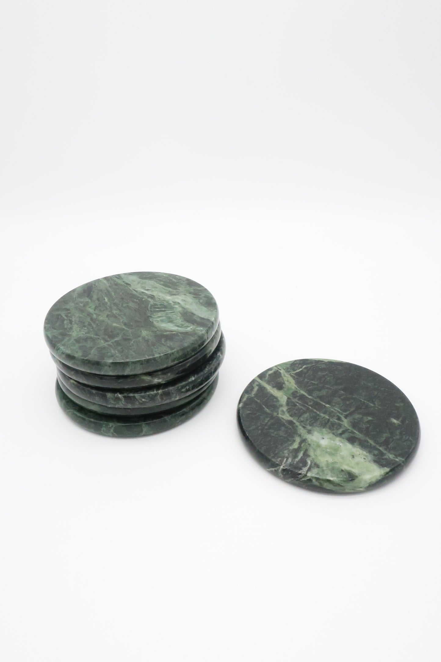 Green Marble Coasters