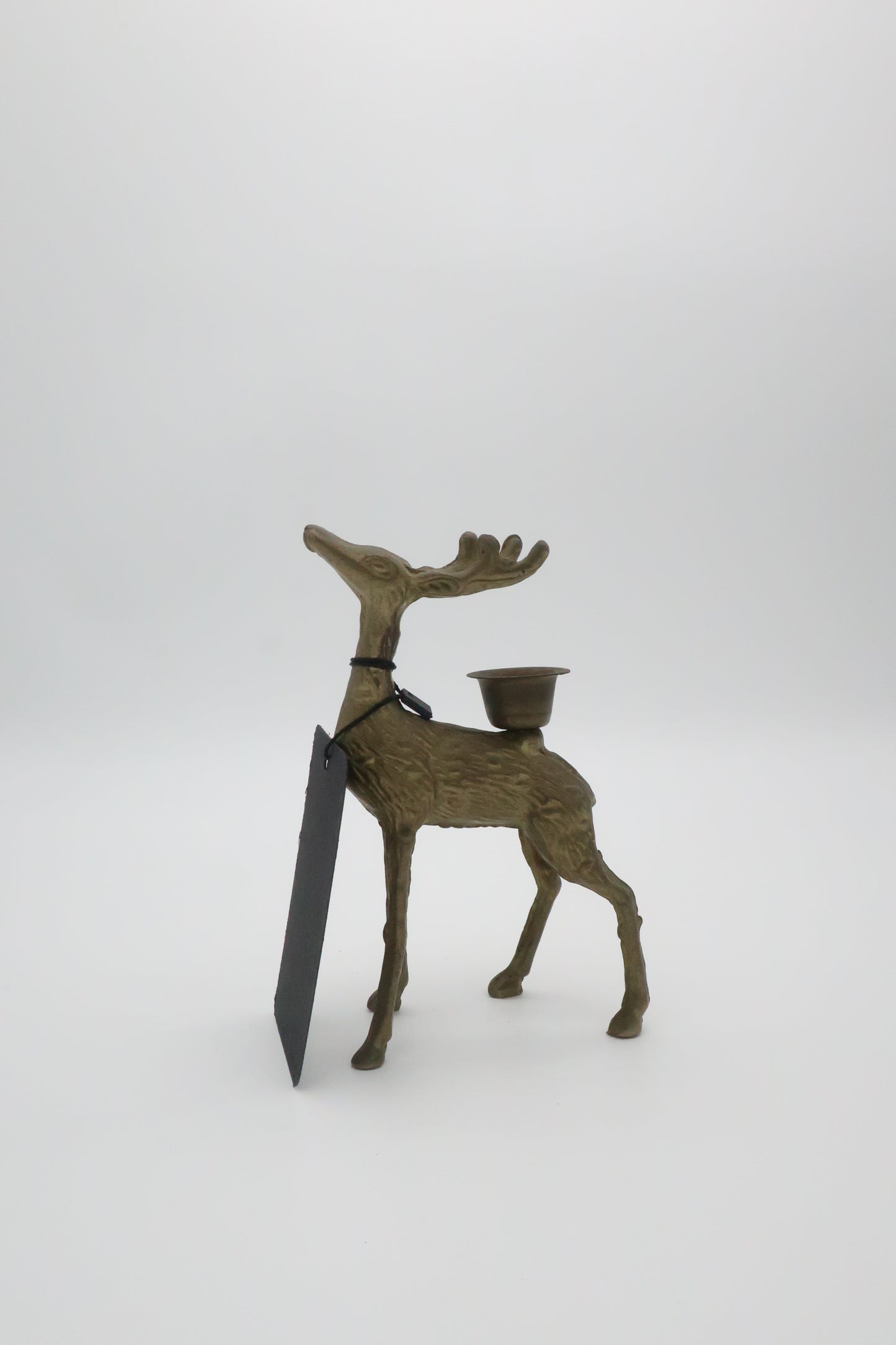 Brass Deer Candle Holder