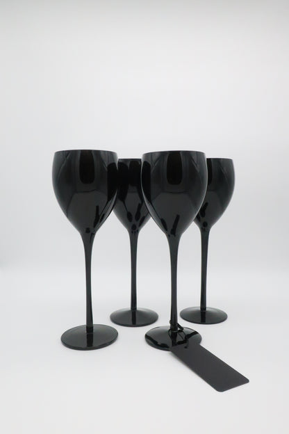 Onyx Black Wine Glasses