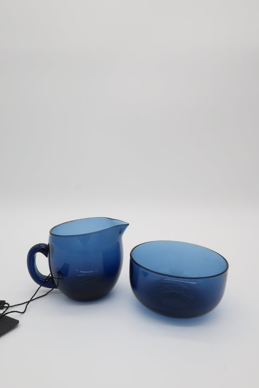 Littala Tapio Wirkkala Blue Sugar / Creamer Set