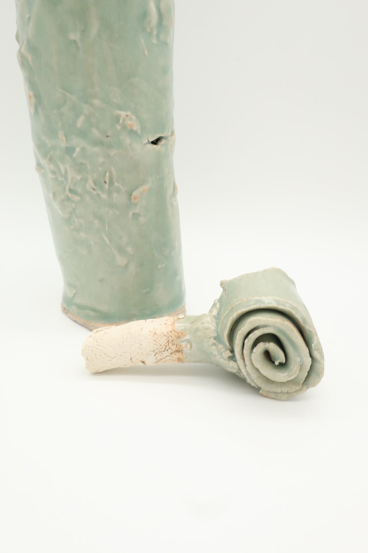 Handcrafted Sea Green Ceramic Decanter