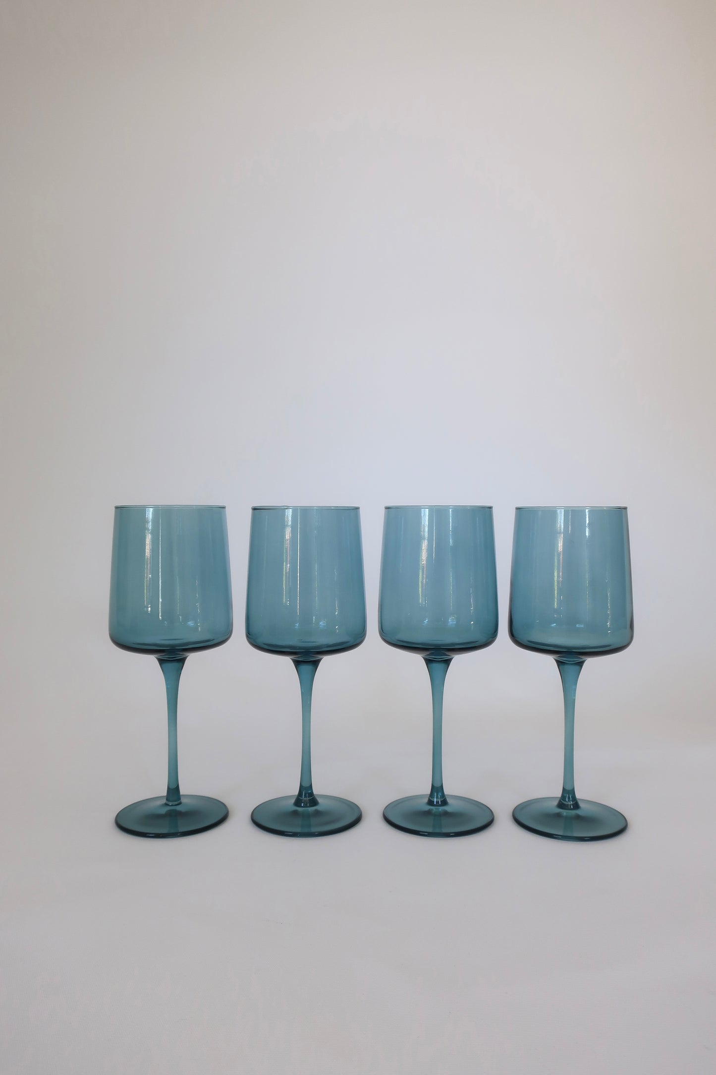 Teal Wine Glasses