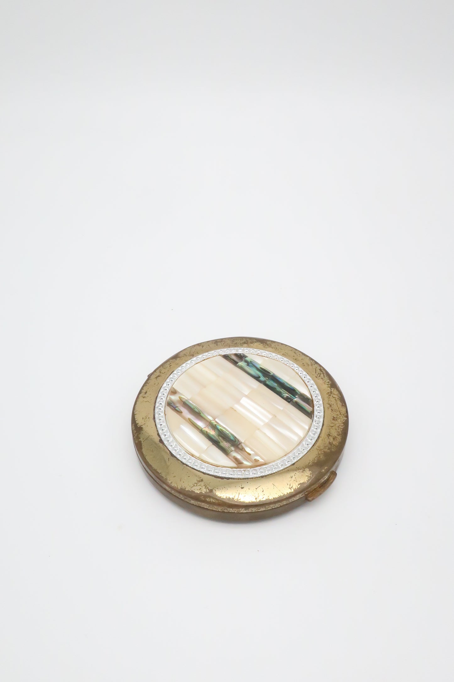 1950’s Brass Compact Mirror
