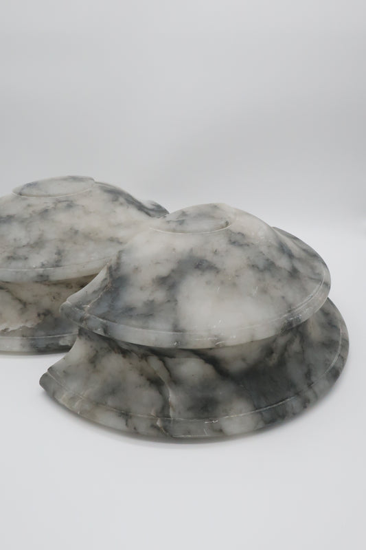 Italian Marble Sconce Set