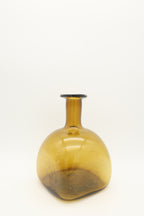 Handblown Brown Amber Vase