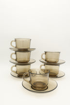 1970s French Arcoroc Teacup Set
