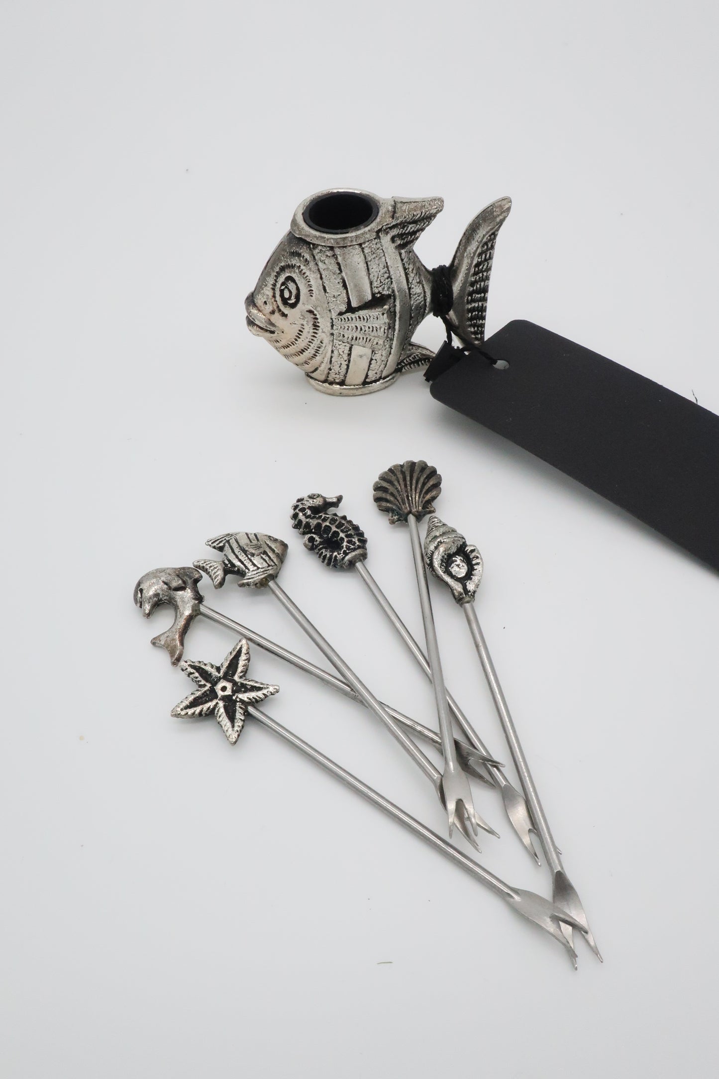 Silver Fish Theme Cocktail Picks