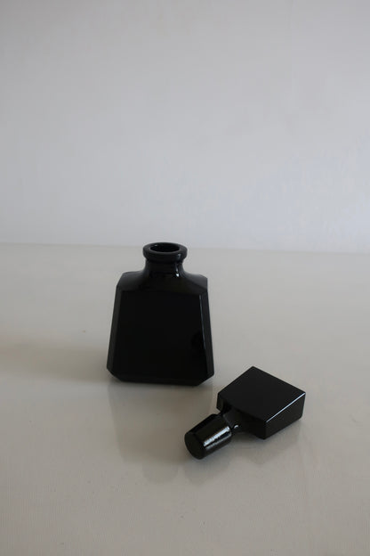 Art Deco Onyx Glass Perfume Bottle