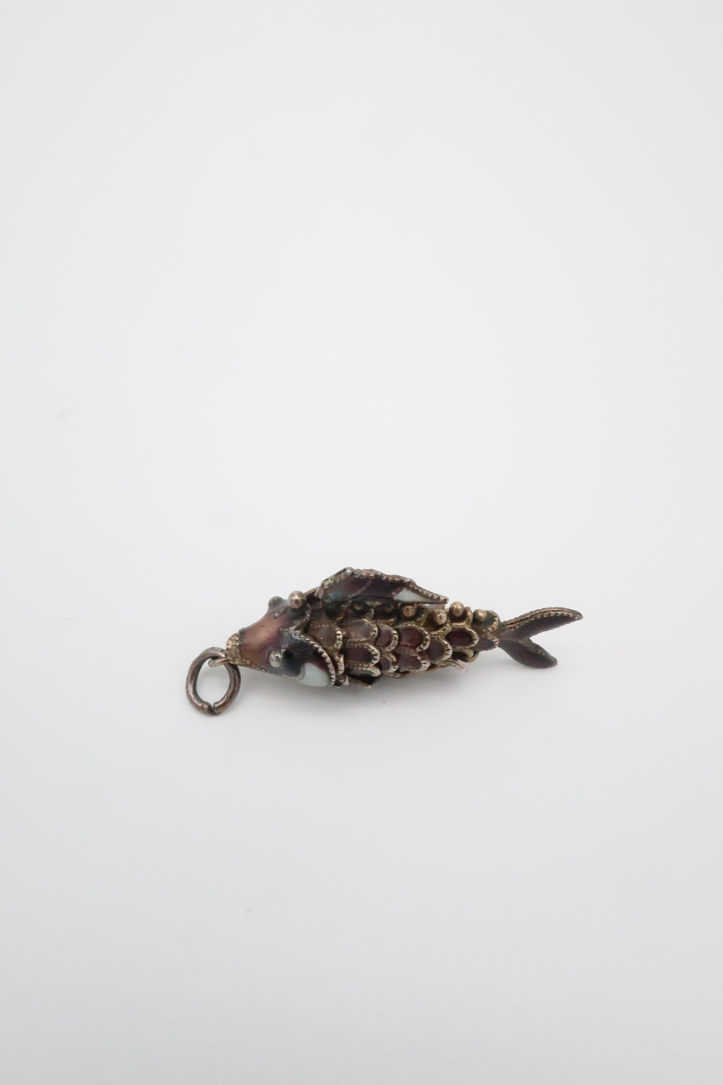 1970's Cloisonne Koi Fish Pendant