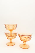 1970s Noritake Amber Coupe Set