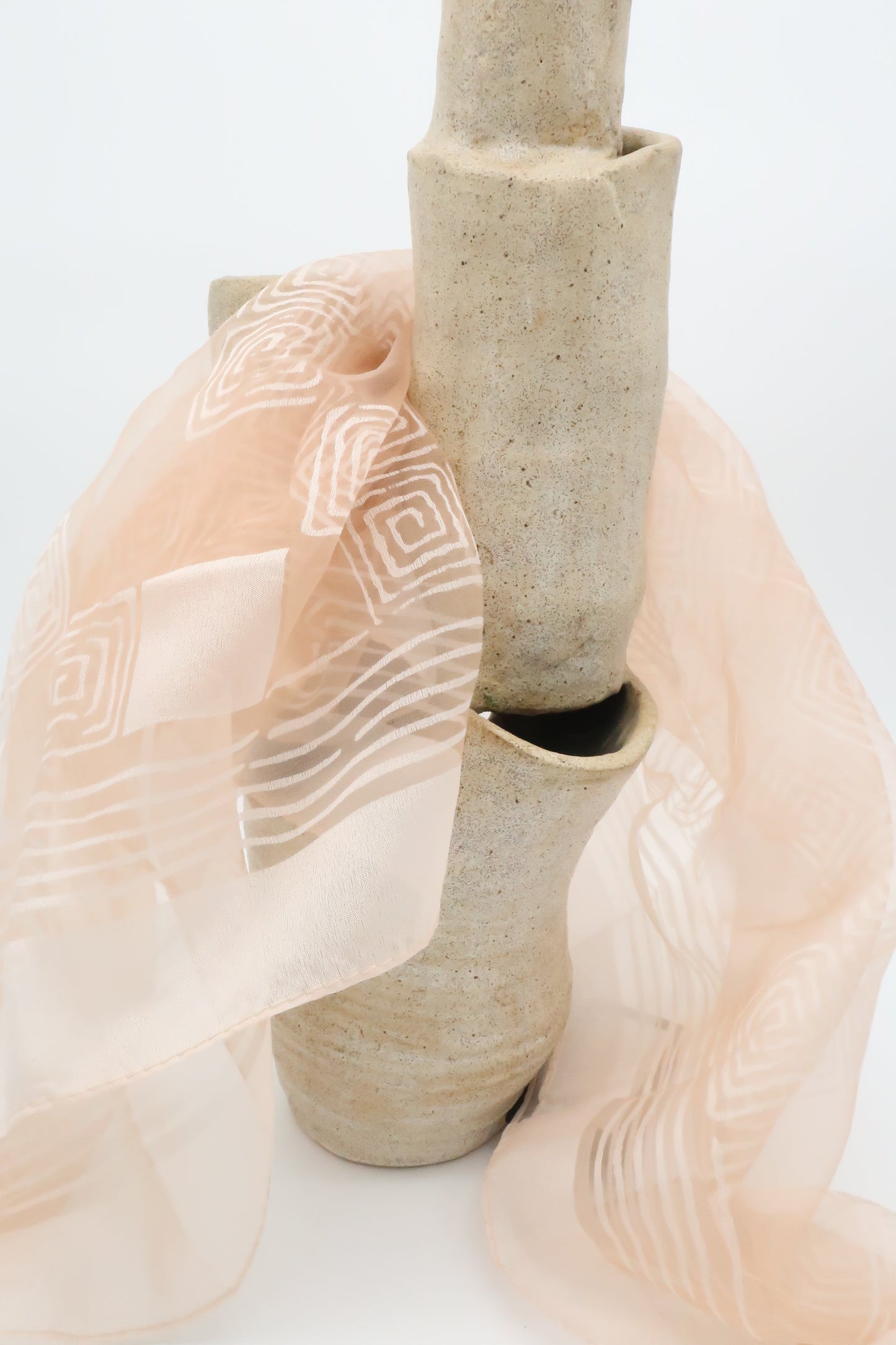 Pink Sheer Scarf