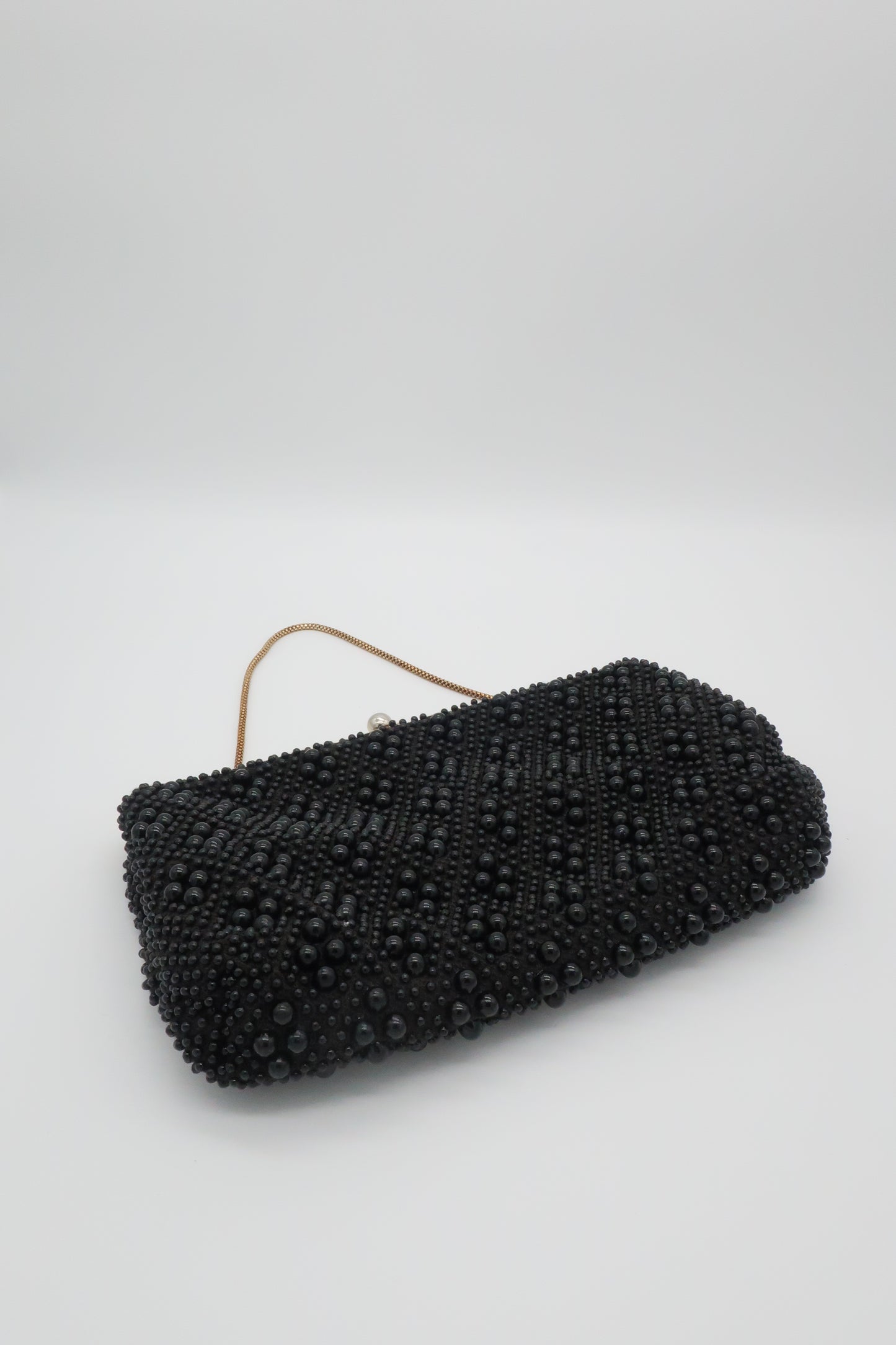 Black Beaded Bag