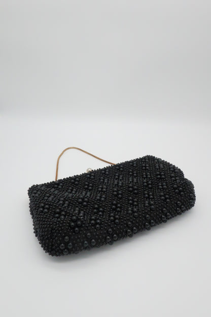 Black Beaded Bag