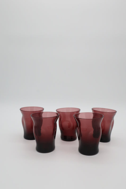 Cambridge Amethyst Pinch Shot Glasses