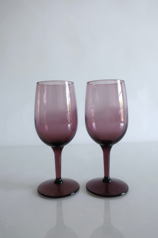 Amethyst Wine Glasses