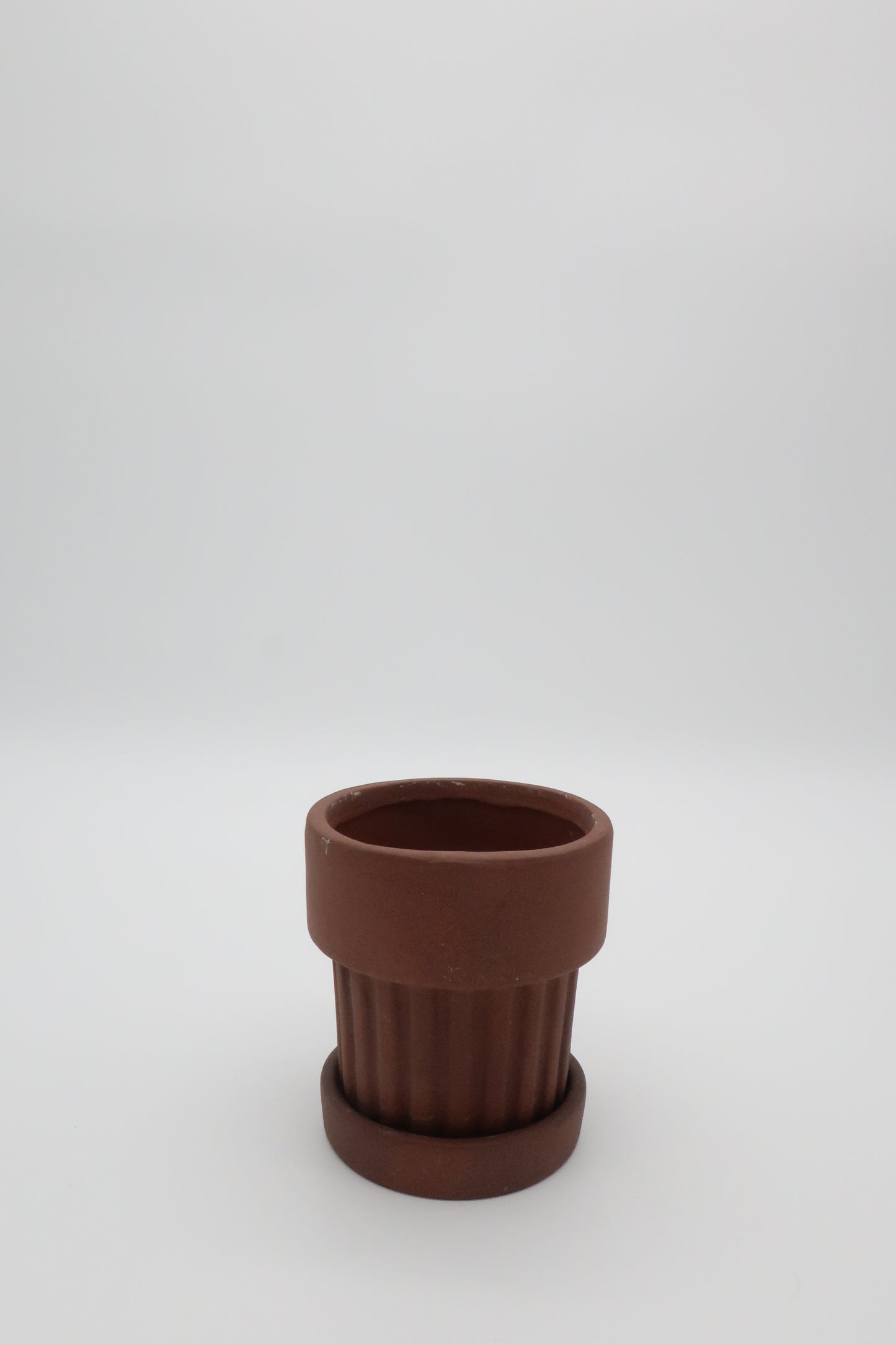 Terracotta Ribbed Planter