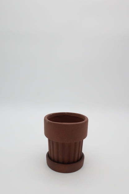 Terracotta Ribbed Planter