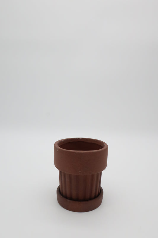 Terracotta Ribbed Planter
