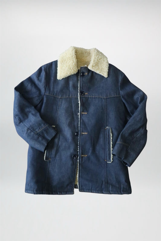 80’s Bar Western Sherpa Jean Jacket
