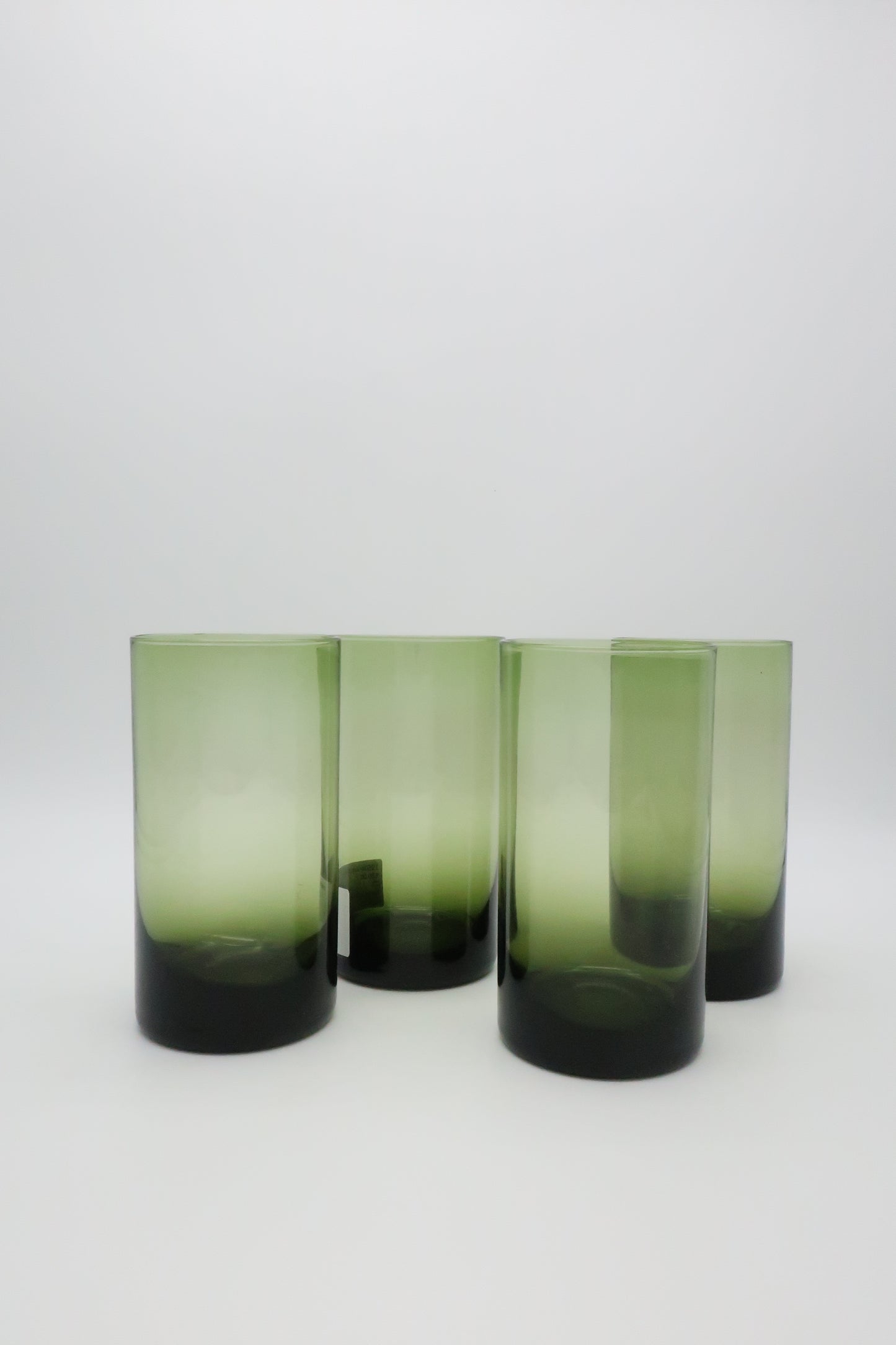 1960s Sasaki Green Flat Tumblers