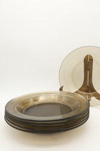 1970s French Arcoroc Dining Plate Set