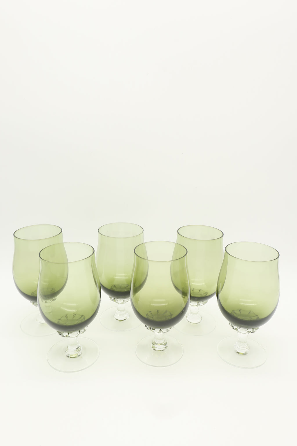 1960s Sasaki Green Juice Cocktail Glasses