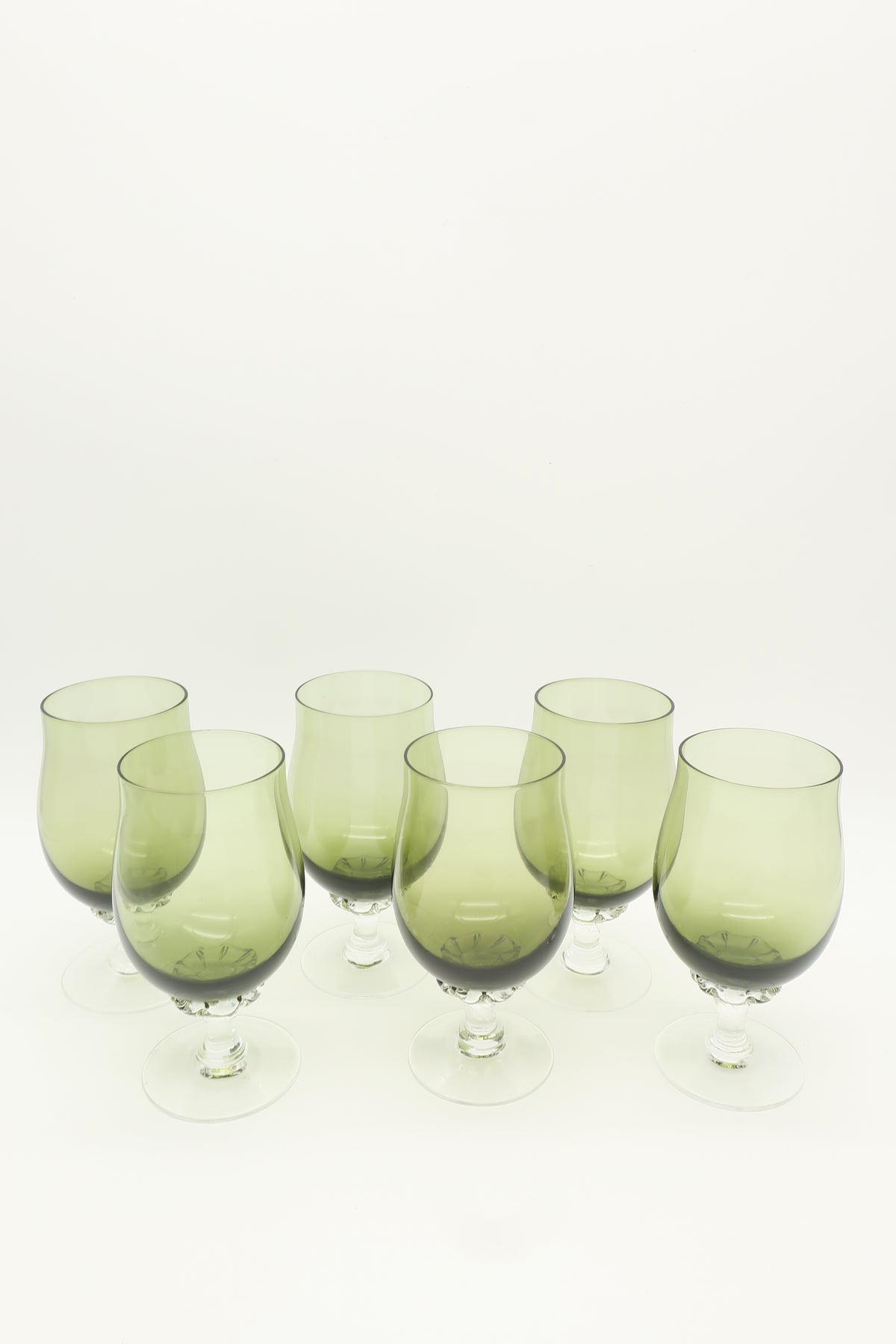 1960s Sasaki Green Juice Cocktail Glasses