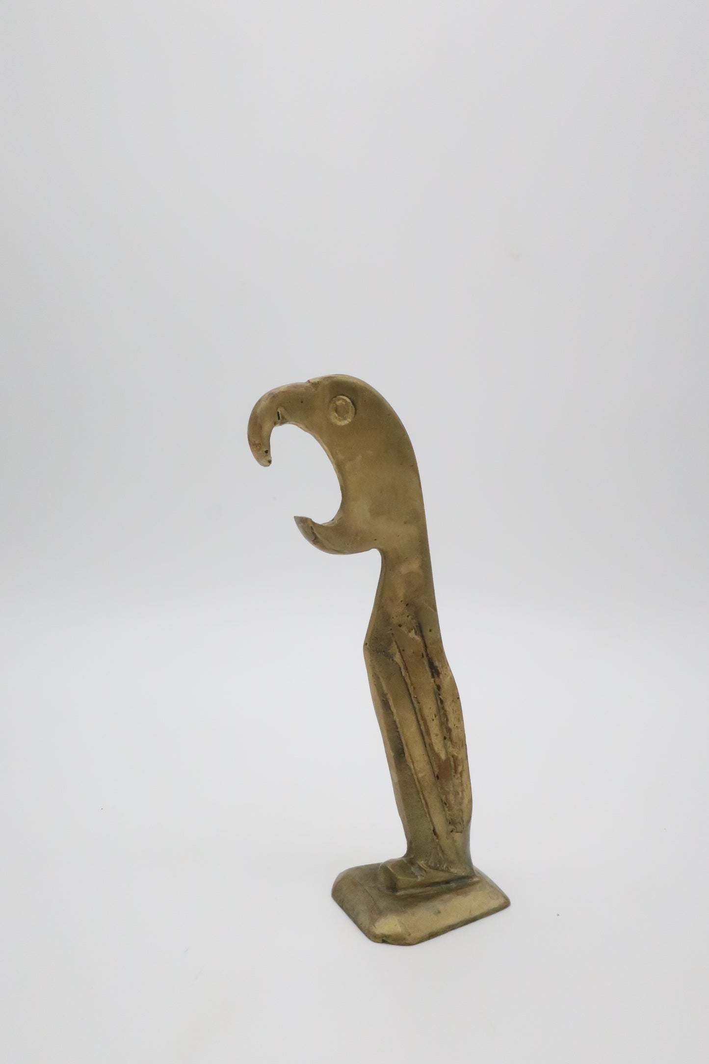 1930s Art Deco Brass Parrot Bottle Opener