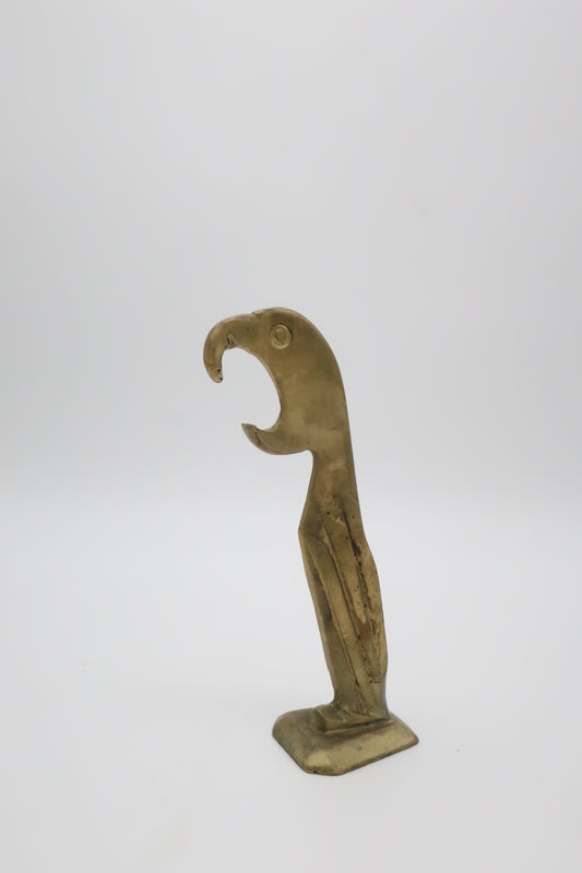 1930s Art Deco Brass Parrot Bottle Opener