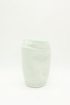 Sea Green Ceramic Pinch Vase