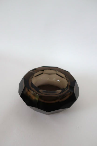 Moser Art Deco Brown Ashtray